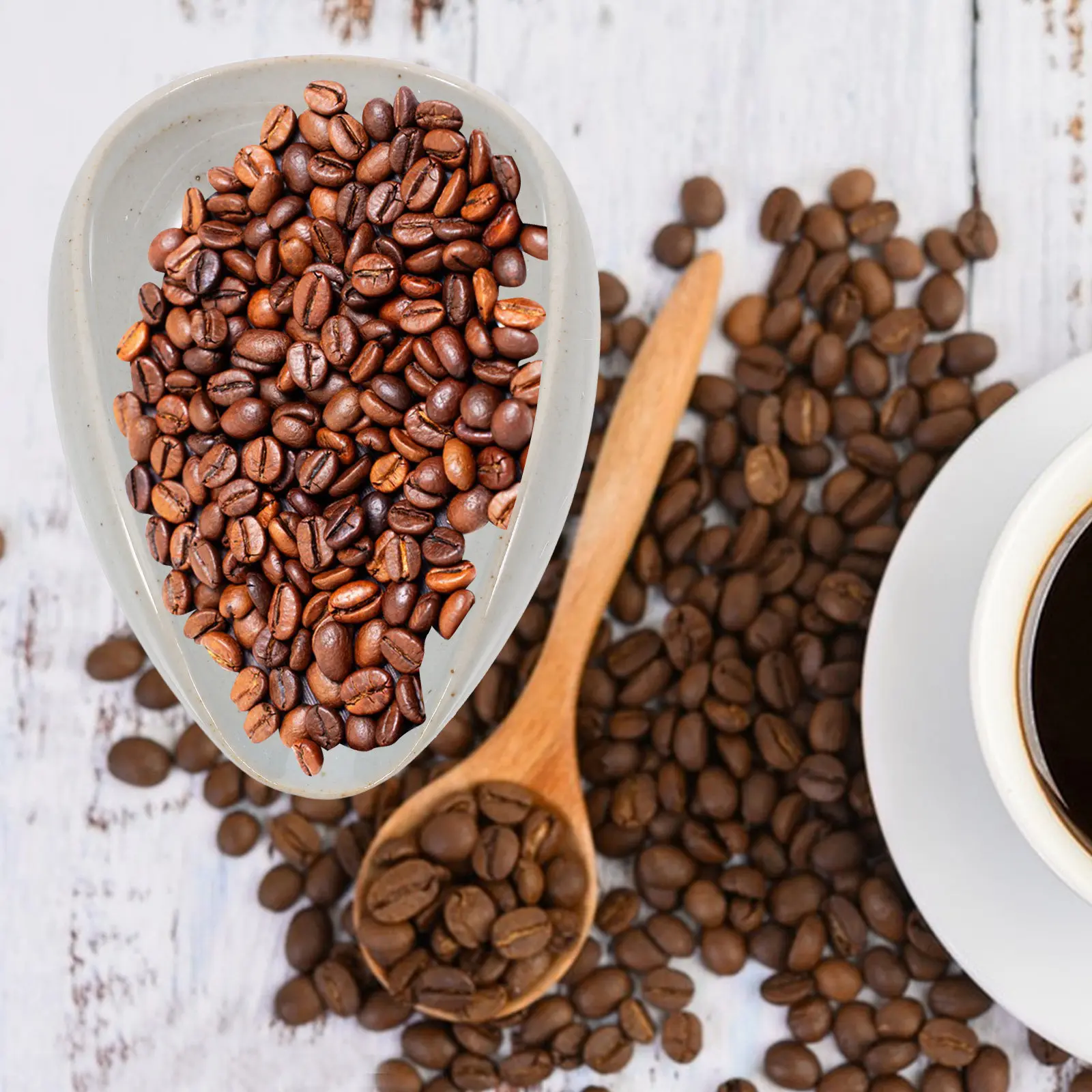 Ceramic Coffee Bean Dosing Tray Multi-Function Weighing Cup for Espresso Beans Grounds Tea Leaves Precision Measurement Kitchen view 4