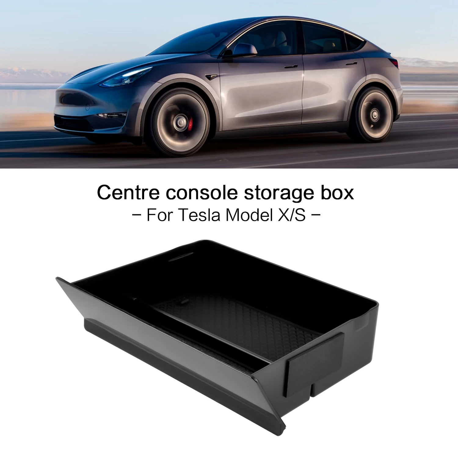 Storage Box For Model S Model X 2012-2021 Left Hand Drive Center Console Organizer Storage Box Custom Accessories Interiors