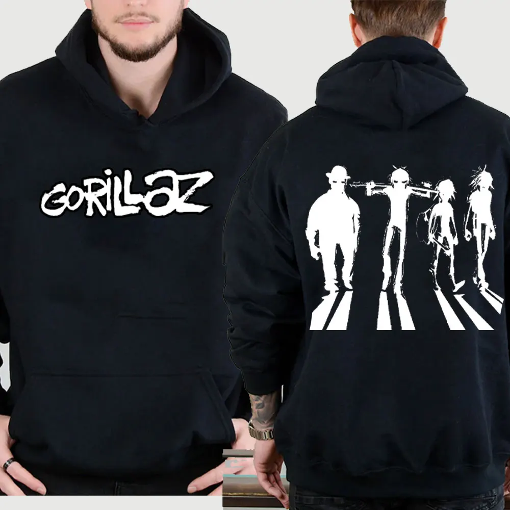 New in Hoodies & SweatshirtsGorillaz Album Print Hoodie for Men Music Band Long Sleeve Cracker Island Clothing Unisex Streetwear