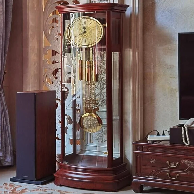 European floor clock living room light luxury modern large clock simple German imported movement machinery
