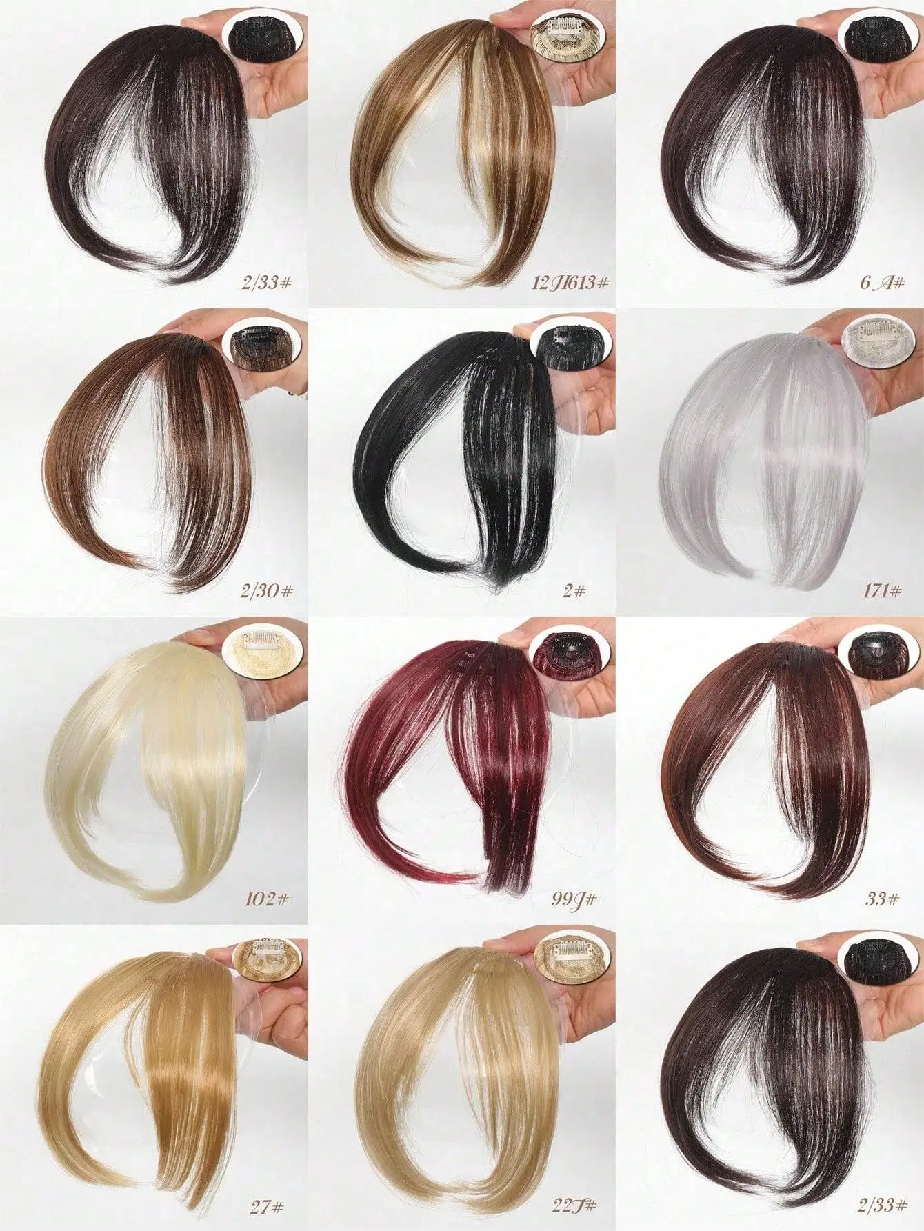 Synthetic Fake Air Bangs Natural Forehead Fake Fringe Hair Bang Wig Short Invisible Clip In Hair Extensions Hairpieces For Women