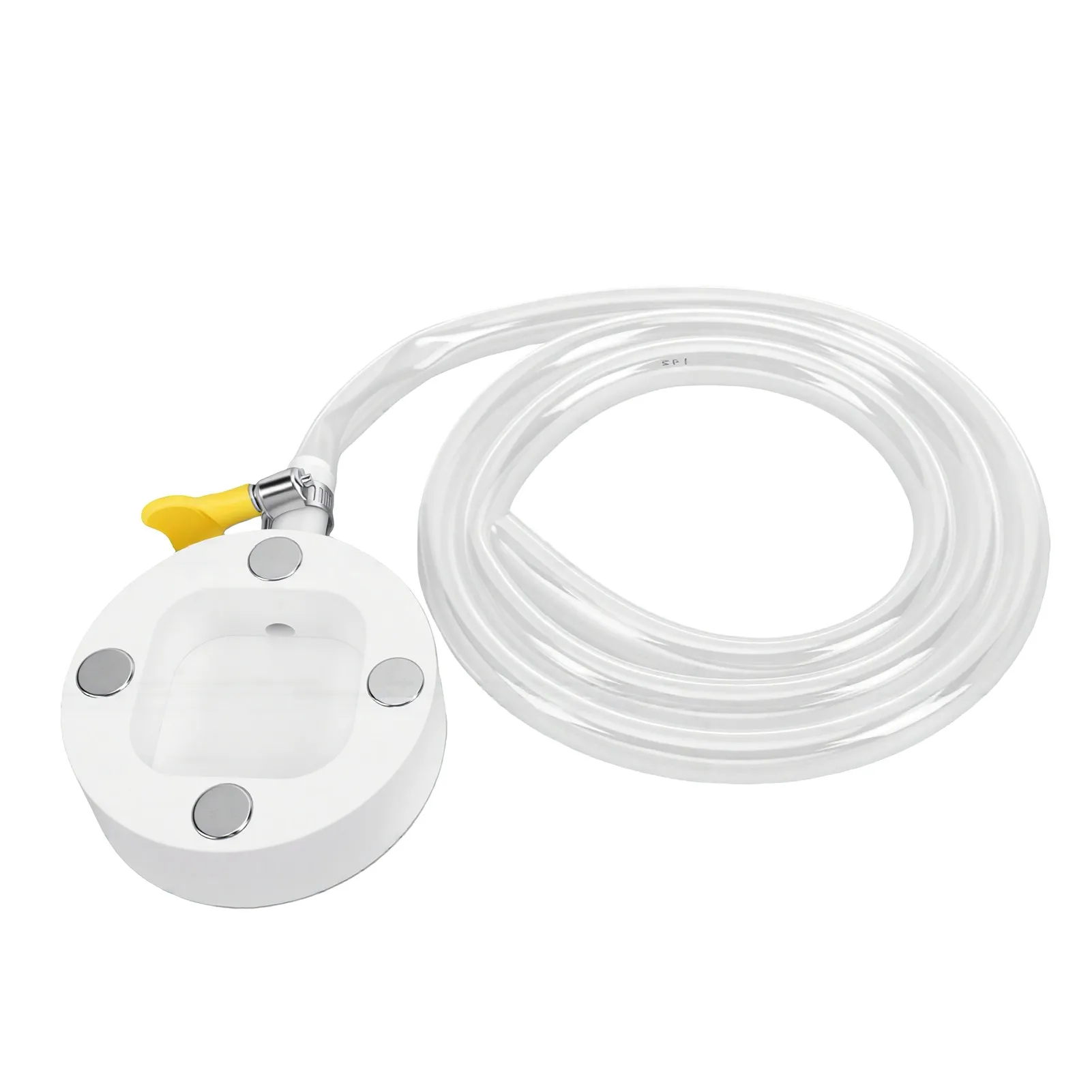 Magnetische raam-airco afvoerset, transparante condensafvoerslang met roestvrijstalen klem, magnetische afvoeradapter voor raam-airco's en split-systemen