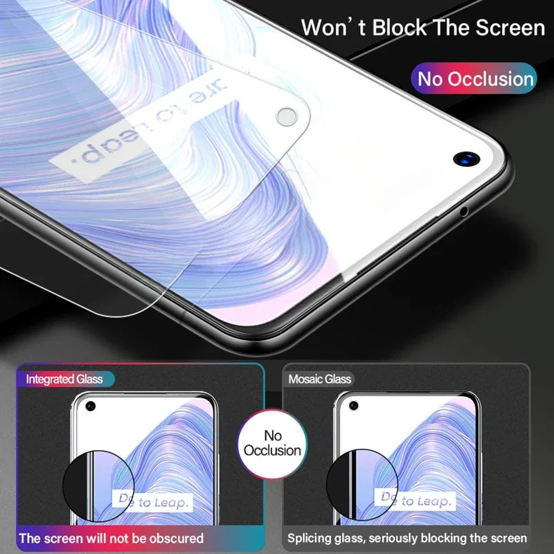 3 pezzi di vetro temperato per Realme 7 8 9 Pro 7 8 10 4G 5G 2 3 Pro 10 protezione dello schermo in vetro per realme 6i 7i 9i pellicola protettiva