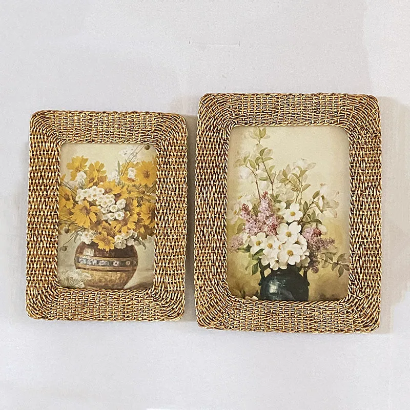 

Creative European Style Simple Resin Photo Frame Golden Photo Frame Sample Room Home Decorations