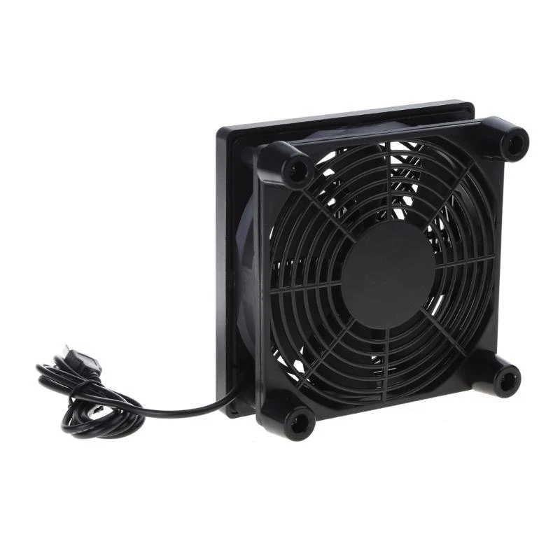 090F 120 مم 5 فولت USB تبريد مروحة الطاقة لجهاز التوجيه مودم التليفزيون مروحة التوجيه مروحة التبريد لتبريد أجهزة الإلكترونيات
