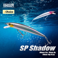 Kingdom Suspending Minnow Fishing Lures 6.5g 9g 14g 14.2g Crank Baits Artificial Hard Wobblers For Sea Bass Pike Fishing