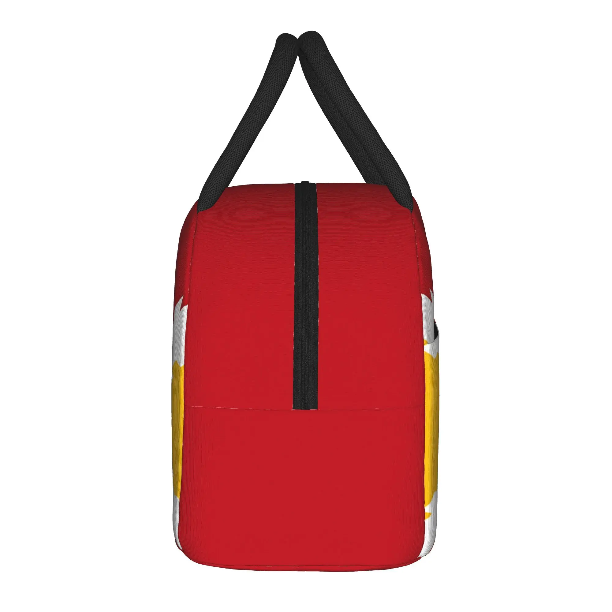 Spain Flag Burgundy cross  Insulated Lunch Bags High Capacity  Reusable Thermal Bag Lunch Box Tote College  Picnic Bento Pouch