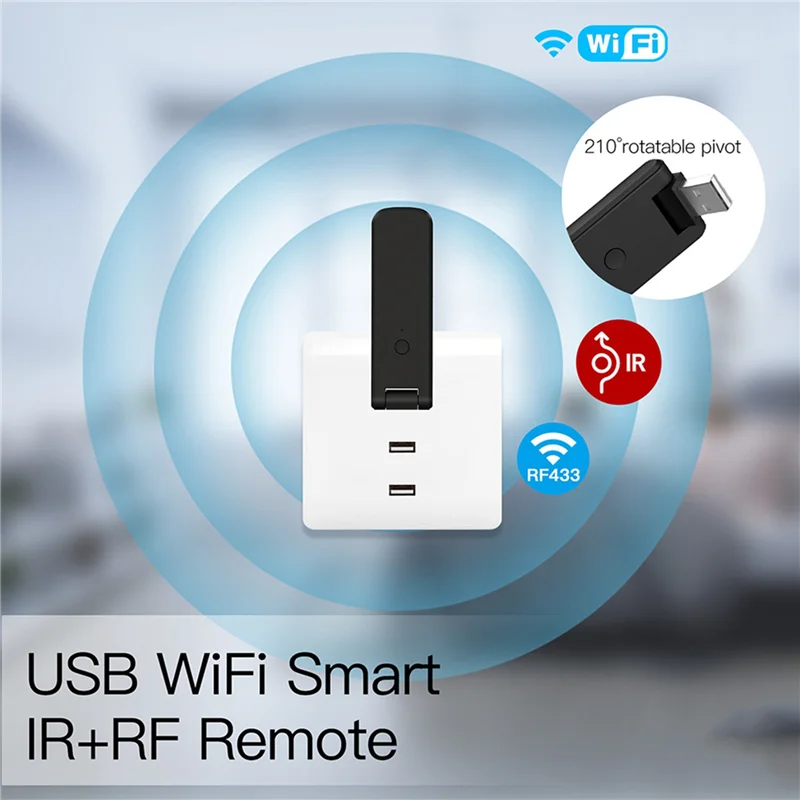 3X Tuya Smart RF IR التحكم عن بعد واي فاي USB الطاقة المنزل الذكي لمكيف الهواء التلفزيون التلفزيون دعم اليكسا ، جوجل Home-Y47A