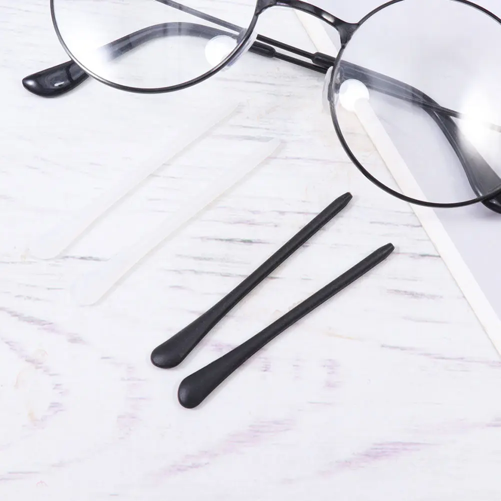 6Pairs Glasses Leg Cover Anti-Slip Silicone Eyeglass End Tips Ear Sock Pieces for Running Swimming Gym Outdoor
