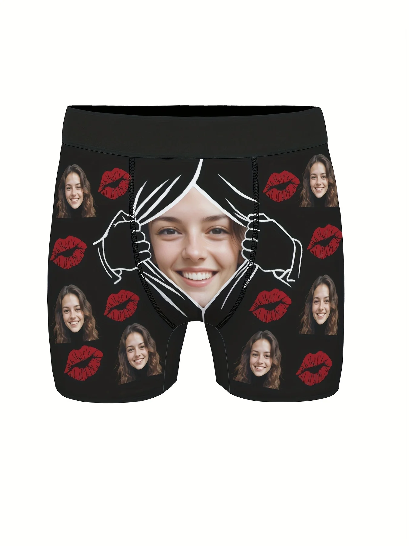 [DIY] Custom Underwear, Men'S Underwear, Portrait Photo Custom Underwear, Gift Present, Novelty Underwear Big Head Photo