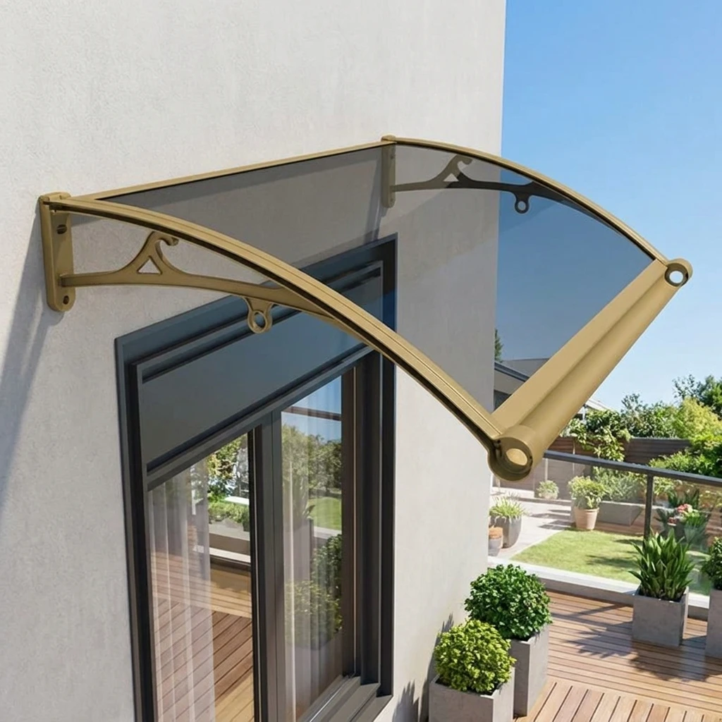 & Residential Eaves Awning for Outdoor Patio Canopy Waterproof Rain Shade Cover Doorway Sunshade Durable Gazebo for Garden