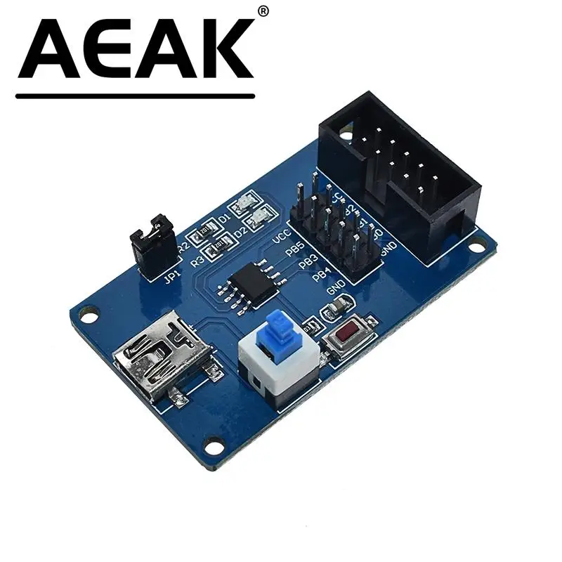 AEAK Attiny13 AVR Development Board Attiny13A-SSU Learning Board Experimental Test Boards AVR Board Minimum System