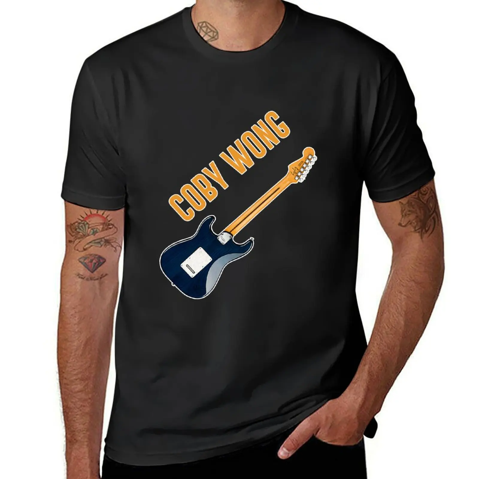 

Cory Wong Guitar Artwork T-Shirt cute clothes graphics boys animal print quick drying black t shirts for men