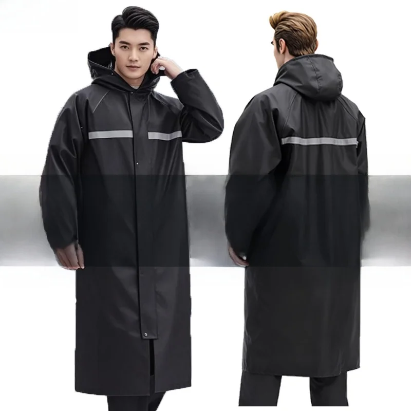 

Extended Length One-Piece Thiened Waterproof Raincoat for Cycling And Motorcycle very Full Body Rainproof Windbreaker