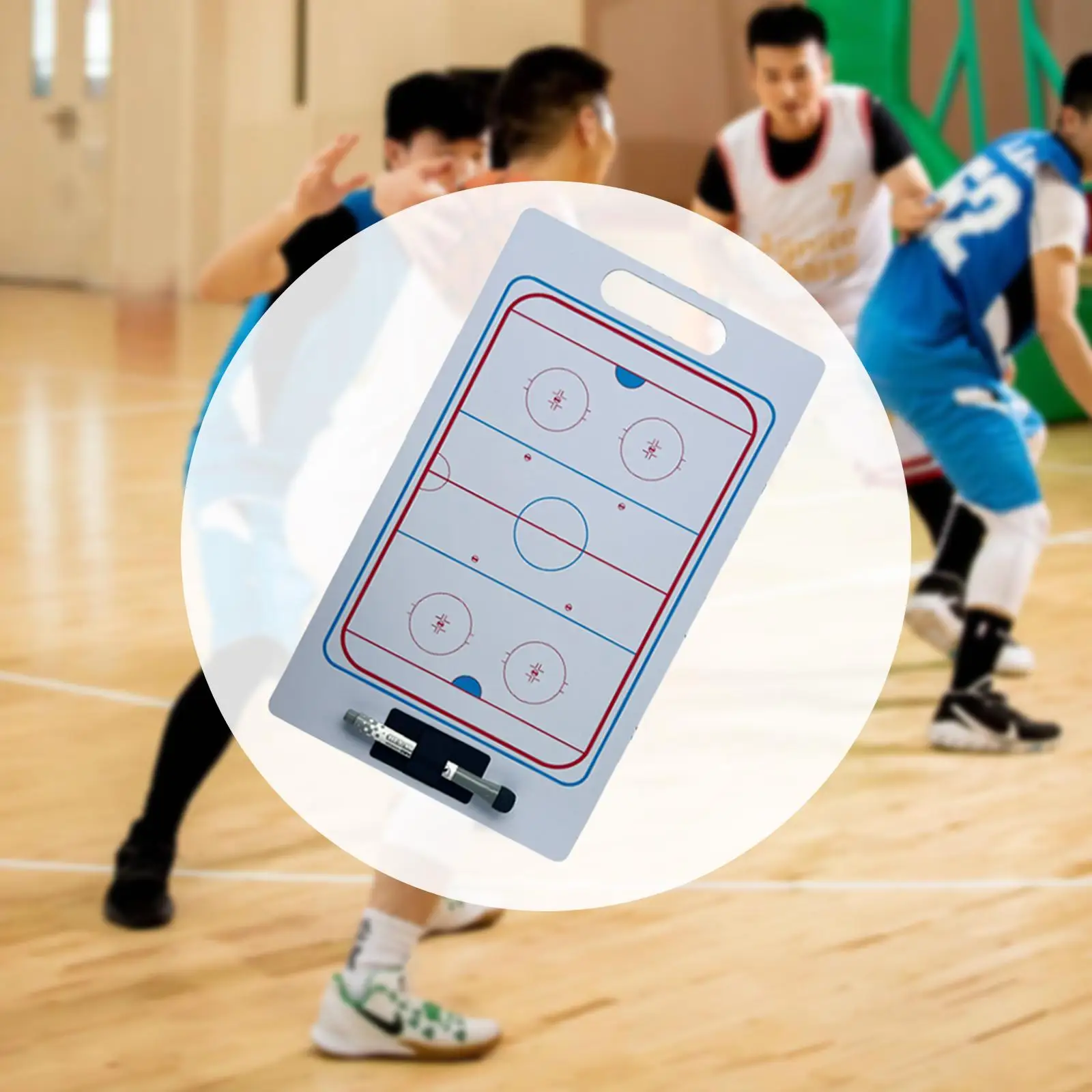 Foldable Ice Hockey Board Portable Sweat Absorbing Coaching Marker Board Easy Carry for Team Management