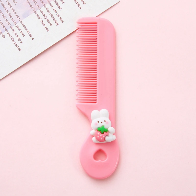 Maternal And Child Daily Care Toddler\'s Head Comb Cute Portable Anti-Static Smooth Hair Comb Gift Hair Comb  Handle Cartoon