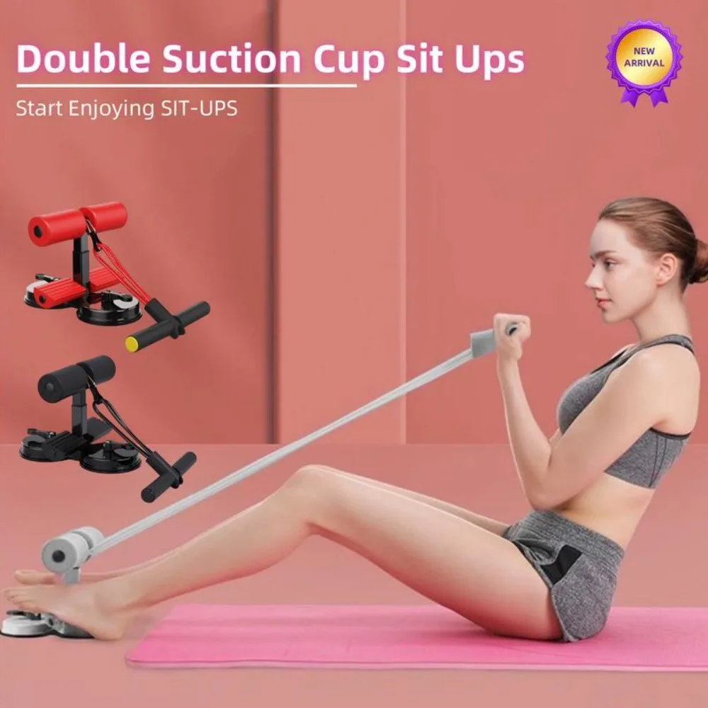 Multifunctional Sit Up Assistant Bar With Tension Rope Ab Workouts Abdominal Trainer Floor Equipment Anti-Slip Fitness Equipment