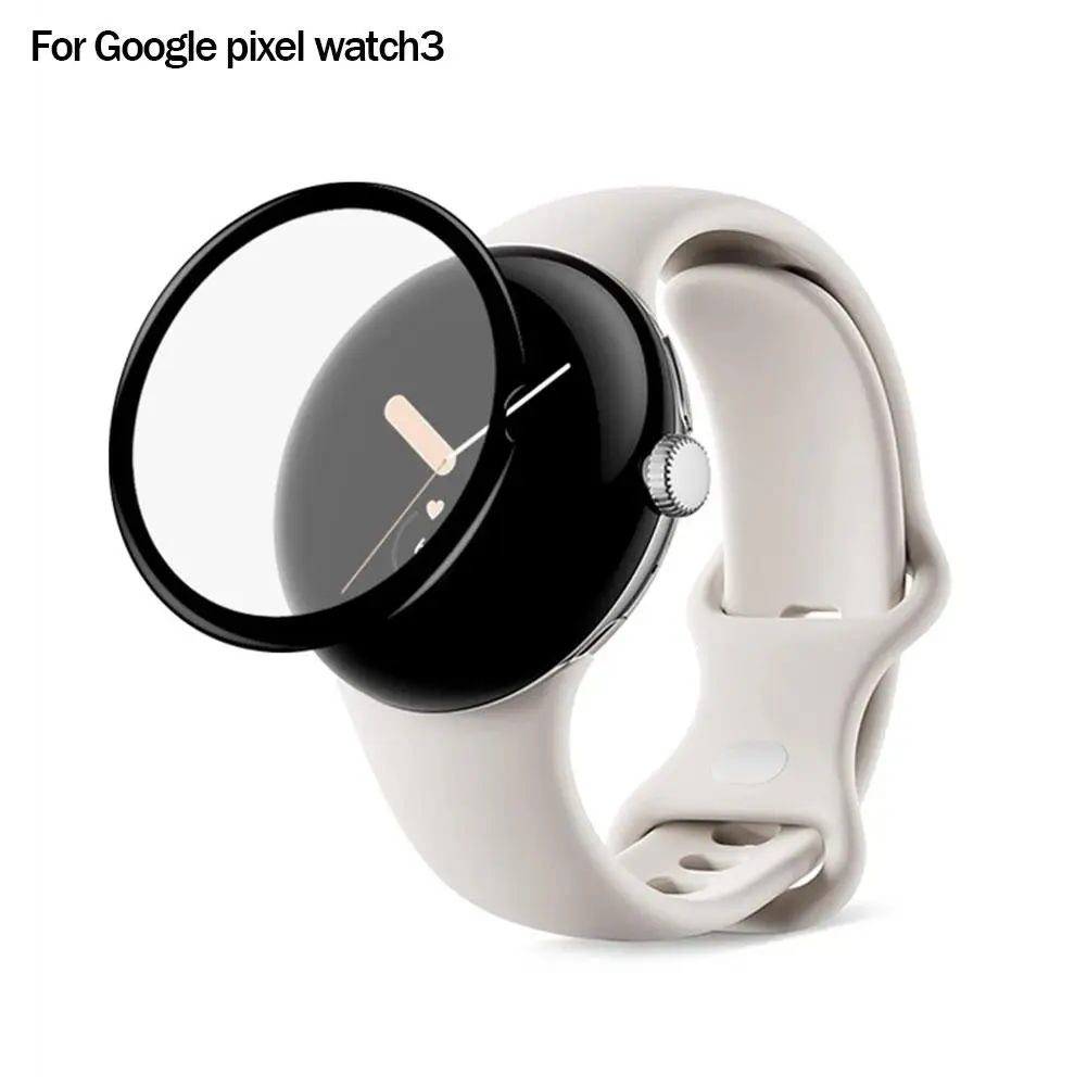 Para google pixel watch3 película protetora smartwatch hd capa de tela de seda filme macio sedoso sensação suave à prova de gota à prova de óleo