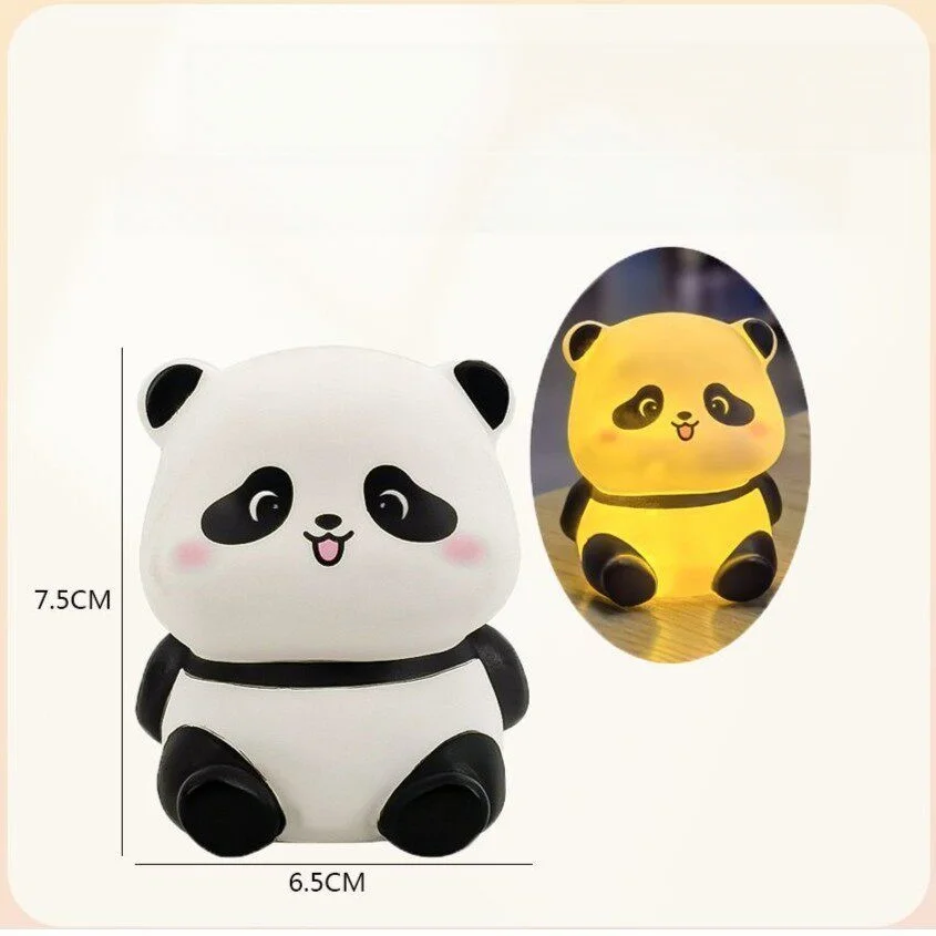 New Cartoon Panda Night Light Cute Bedroom Bedhead Atmosphere Panda Light Ornament Halloween Christmas Decoration Gift