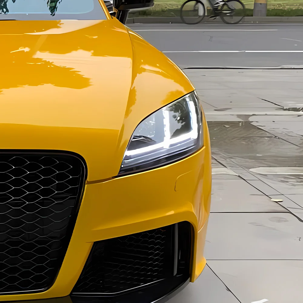 

Для Audi TT RS 2008-2014 Автомобильный передний фонарь в сборе, обновленные автоматические светодиодные фары, высококачественные бифокальные линзы, аксессуары для динамического света