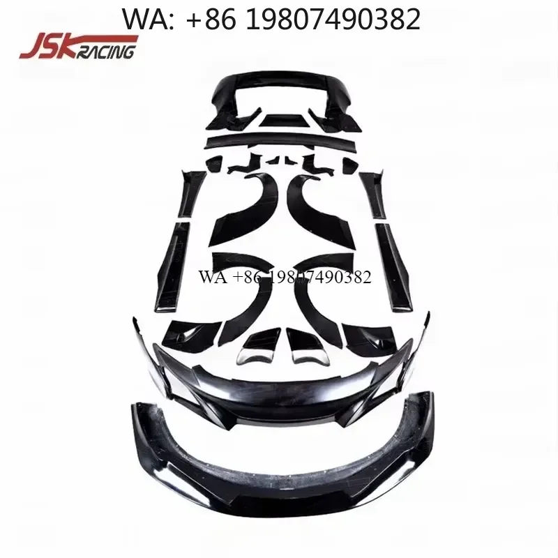 Wmwmnu for LB Performance Style Wide Body Kit Glass Fiber FRP for 650S 2014-2017 Car Bumper Fender Flare Lip Spoiler