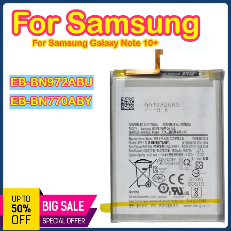 

EB-BN770ABY EB-BN972ABU для Samsung Galaxy Note 10 Lite Pulse 8 9 20 Ultra 10X 5G N975F N950 N960F N980F Batteria