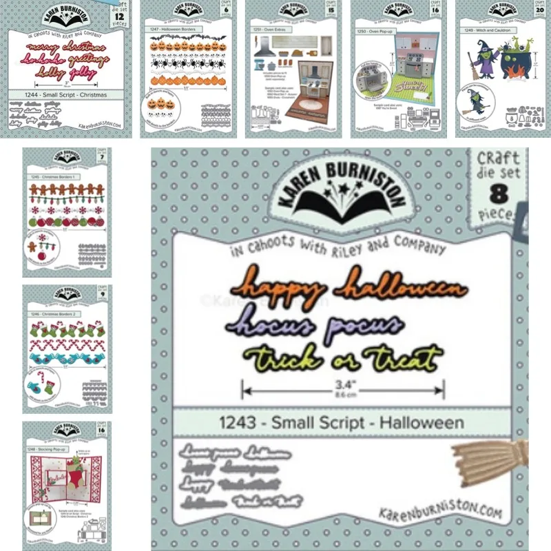 Hexe mischt ein Zaubergetränk mit einem Besen. Stanzformen, Scrapbook, Tagebuch, Dekoration, Schablone, Prägevorlage, DIY-Grußkarte