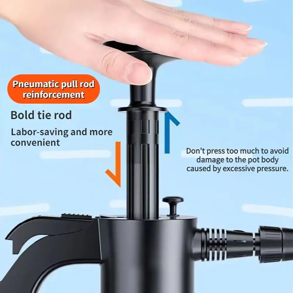 

1Pcs Durable Air Pressure Sprayer Foam Sprayer Hand-held Plastic Foam Water Bottle 2L Foam Pot Car Wash