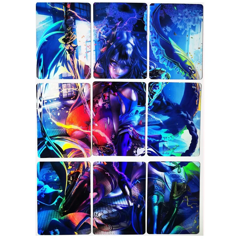 

54pcs/set ACG Beauty Beelzebul Ahri Fubuki 9in1 Sexy Girls Toys Hobbies Hobby Collectibles Game Anime Collection Cards
