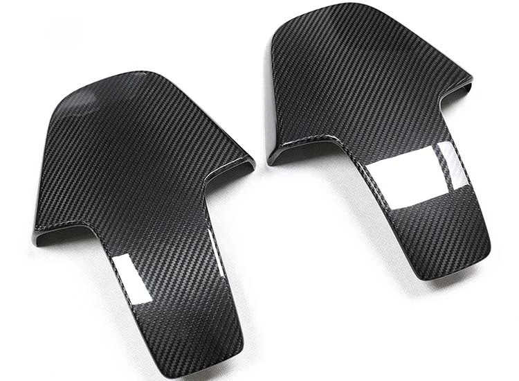 Real Dry Carbon Fiber Seat Back Cover Carbon Fiber Chair Back Cover Trim Sticker For BMW G87 G80 F91 F92 F93 F97 F98 G42 2020+