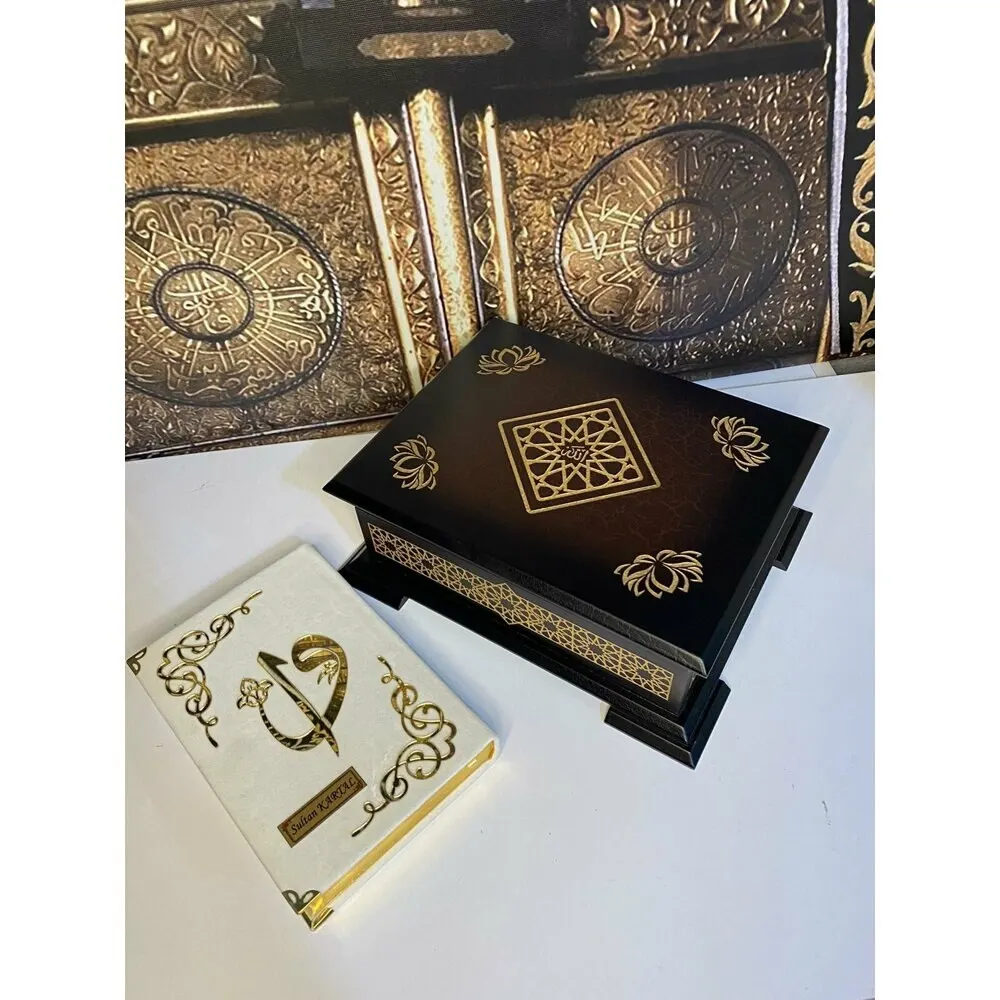 Special Gift to the person with wooden ballot Quran Kerim Hafiz boy Quran book Muslim Islamic Qu'an