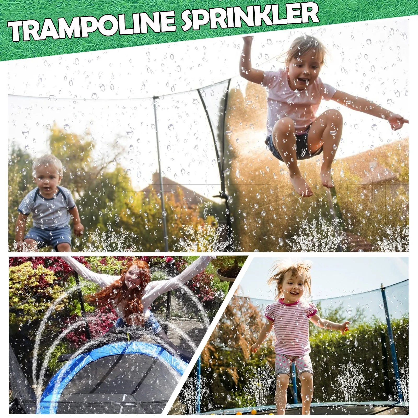 Fun Water Sprinkler Best Outdoor Summer Toys For Kids Outside Trampoline Sprinklers Garden Sprinklers Outdoor Hose 100