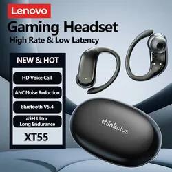 New Original Lenovo XT55 OWS Wireless Bluetooth 5.4 Dual Mode Earphones HiFi Sound Music Earbuds Noise Cancelling Gaming Headset