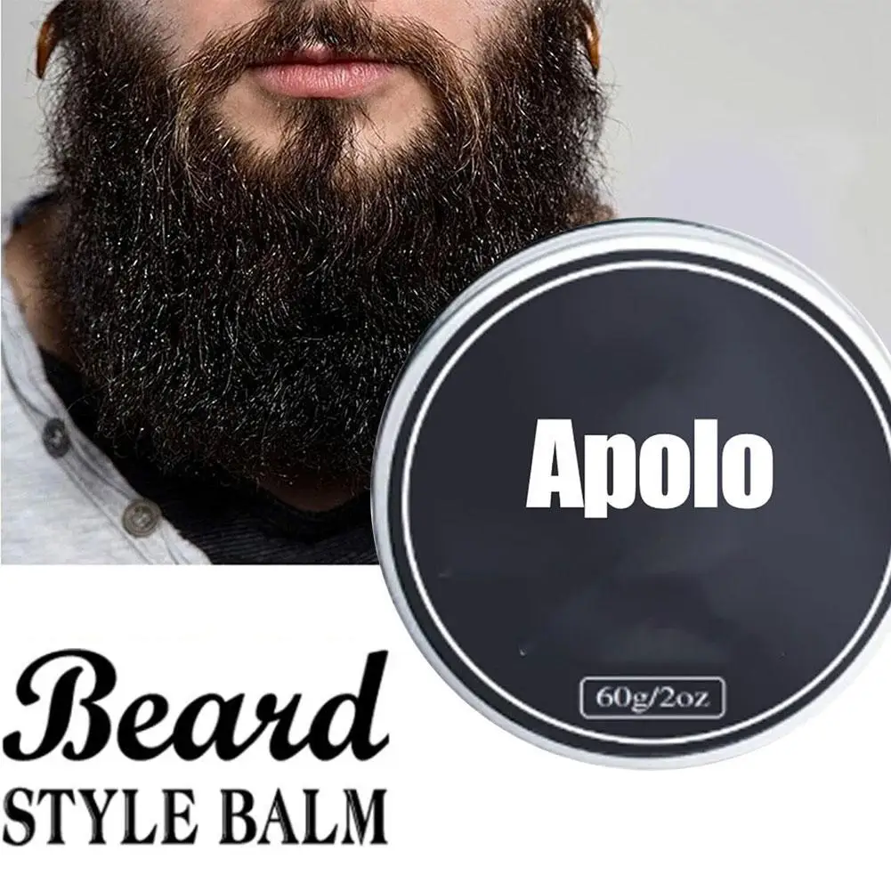 

1pcs Natural Beard Balm Wax Vanilla Scent Tame Soften Moisturize Thickens Styles Smooth Beard Care Cream For Gentlemen