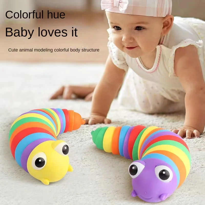 Rainbow Caterpillar Toy for Children, Stress Relief Toy, Fun Party Favor