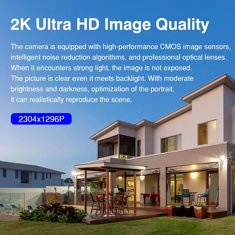 6MP Outdoor Security WiFi Camera Solar Ultra Long Standby PTZ Night Vision Dual Lens Camera Waterproof PIR Zoom Dual Lens Camera