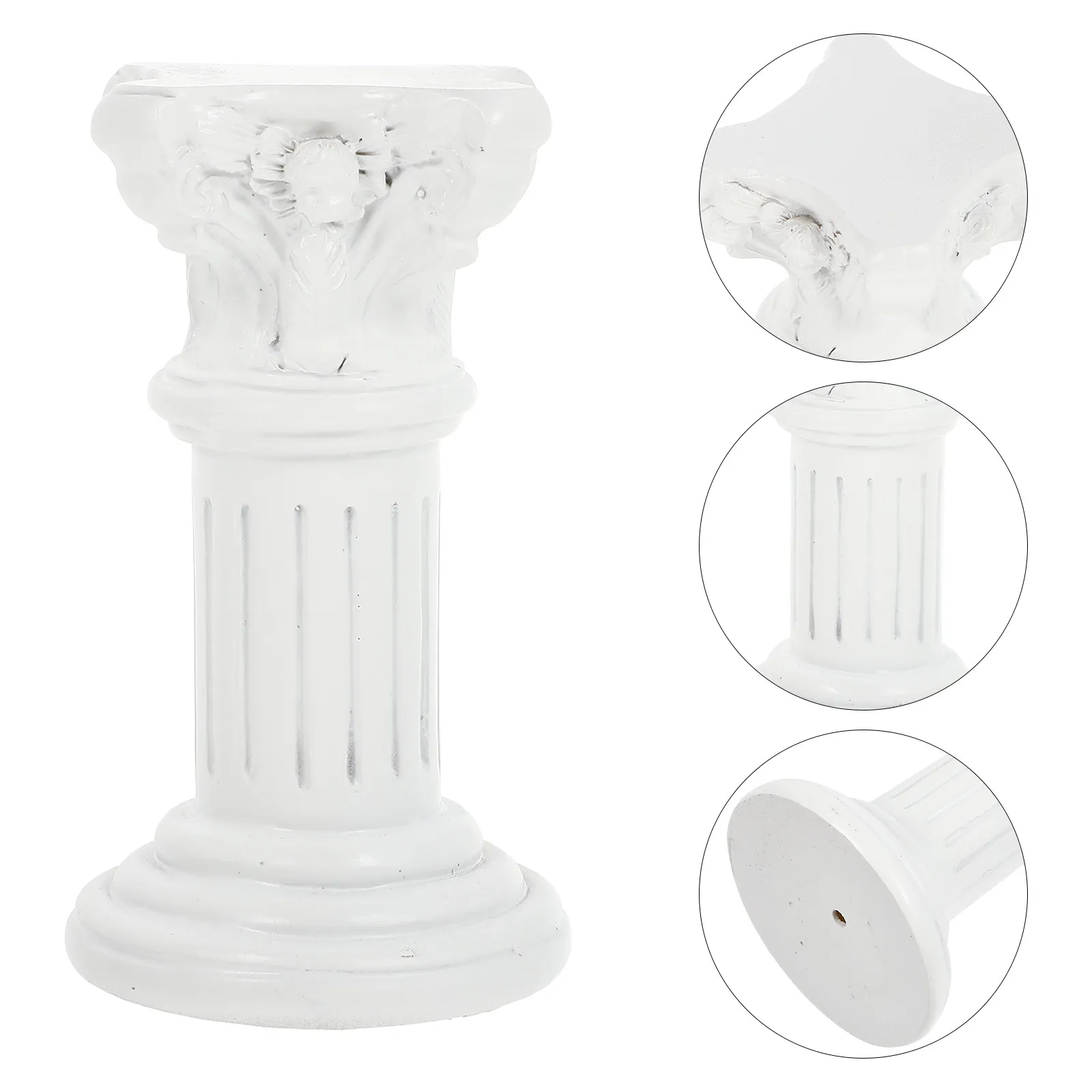 

1Pcs Roman Pillar Statue Resin Home Decor Luxury Elegant Classical Design Balcony Living Room Garden Office Wedding Photo Prop