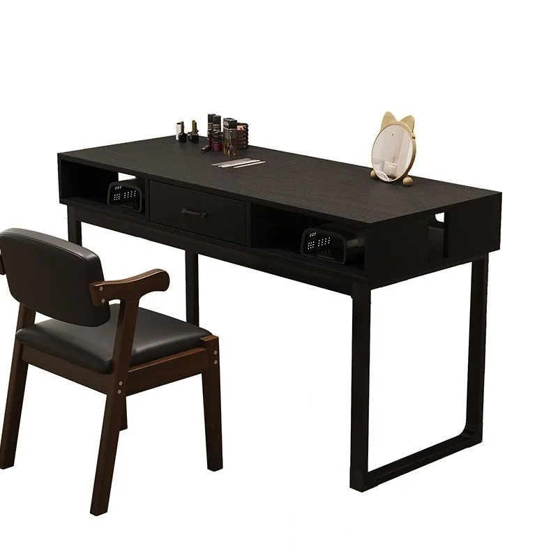 Upgrade clip lamp American retro manicure table Double manicure shop simple manicure table