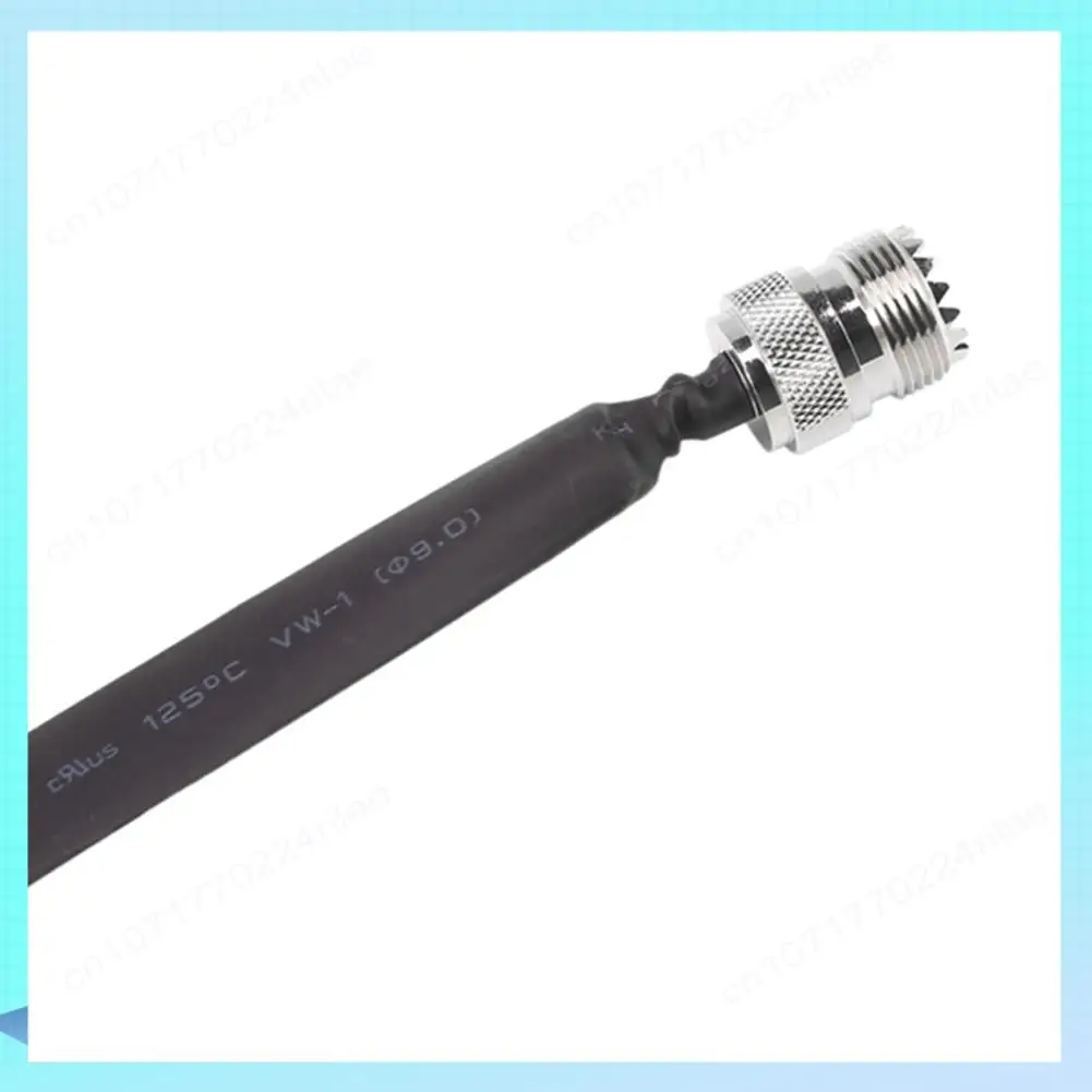 

A17Z Плоский коаксиальный радиочастотный кабель для дверей/окна SO239 UHF Female to UHF Female 50 Ом RF Коаксиальный удлинитель с косичкой