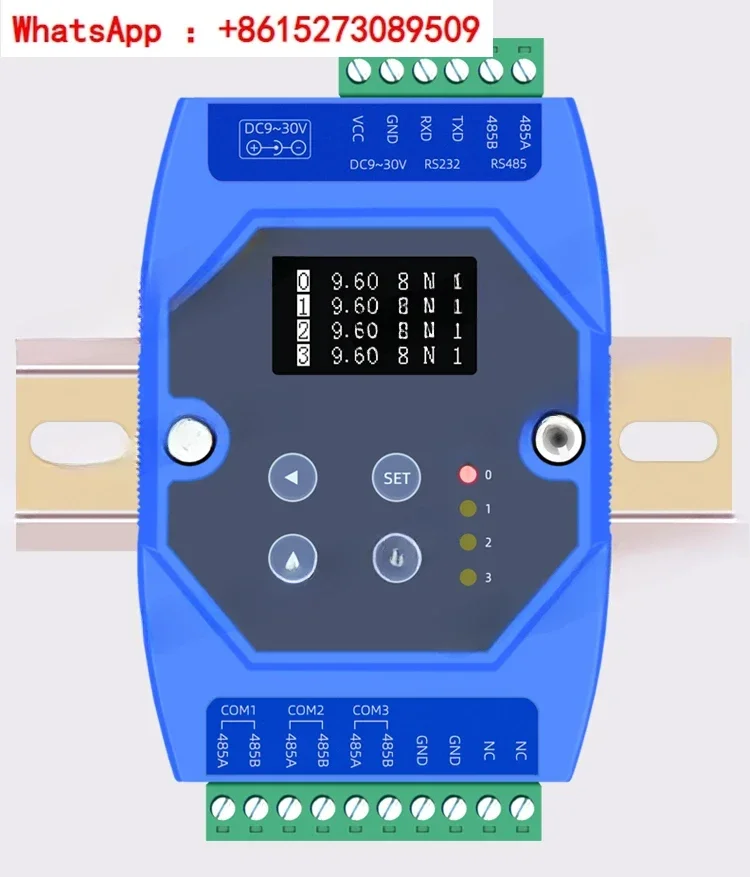 Two master and one slave RS485 cache data sharing allocator three master and many slave 485 three-terminal isolation repeater