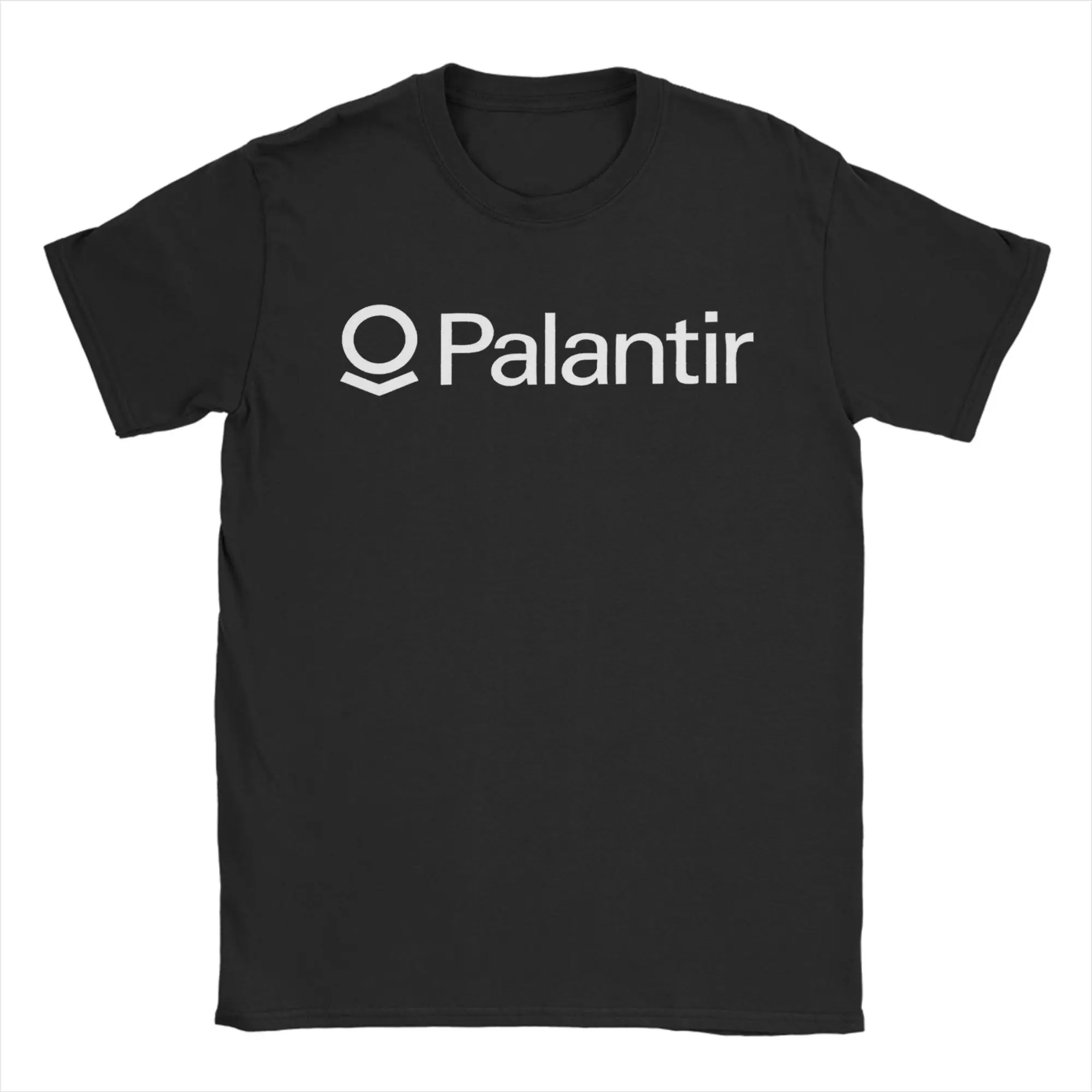 Palantir Company Logo T-Shirt Summer 100% Cotton T-Shirts For Man Popular Custom Tee Shirt Short Sleeves Y2K Casual Top Tees