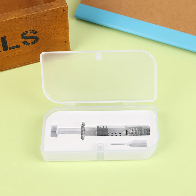 1ml Glass Syringe Borosilicate Glass Prefillable Syringe Optional Capacity Heat-resistant Reusable Borosilicate Glass