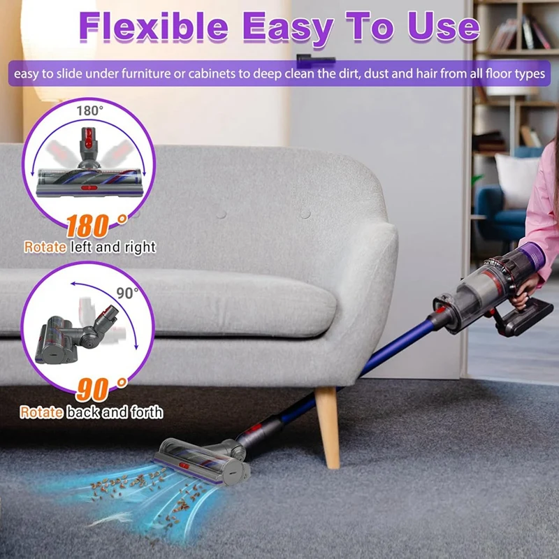 High Torque Cleaner Head for V11 V15 V10 SV12 SV14 SV15 SV17 SV22 SV27 SV28 SV47 Models,Parts No. 970100-04 & 05-A14G