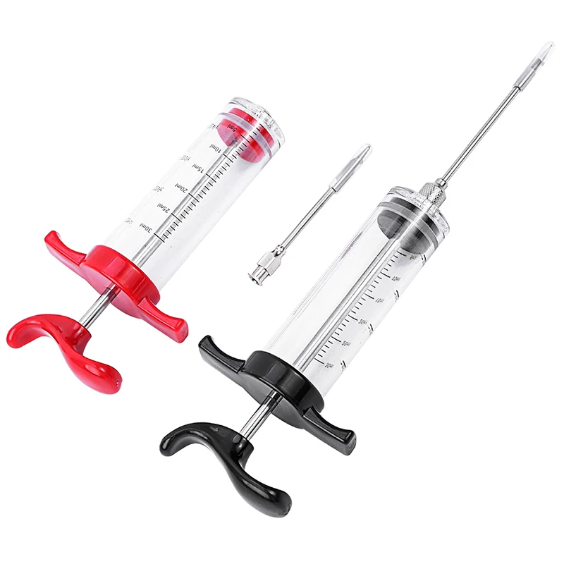 Spice Syringe Marinade Injector Flavor Syringe Cooking Meat Poultry Turkey Chicken Kitchen Utensils Accessories BBQ Tool