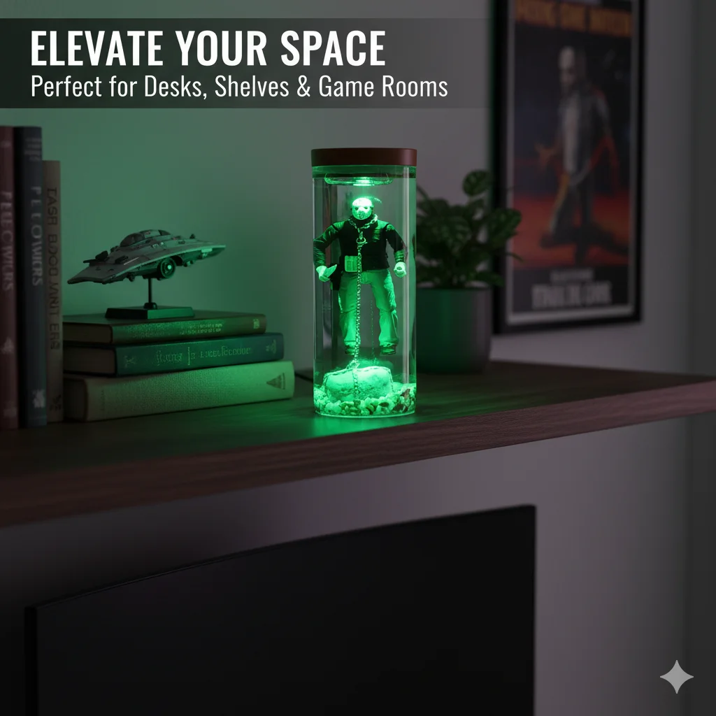 

Creative Jason Voorhees LED Lamp Resin Horror Figure Table Decoration Underwater Scene Light For Home Gift Collection