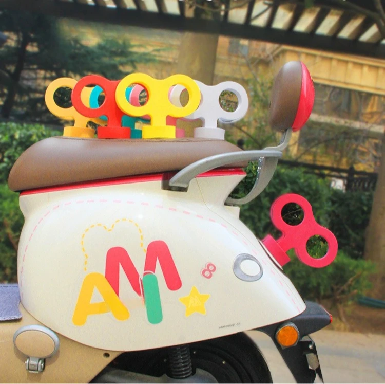 Waterproof Spring Print Decor Stickers For Electric Scooter Tail DIY Exterior Modification Decor Accessory
