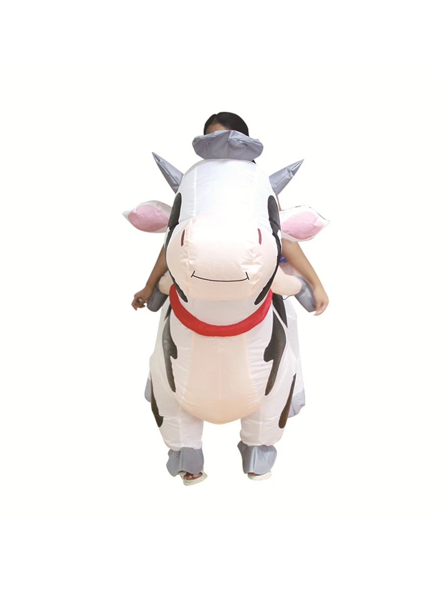 JYZCOS Kids Inflatable Cows Costume Animal Cows Rider Carnival Halloween Party Celebration Fancy Cosplay Suit