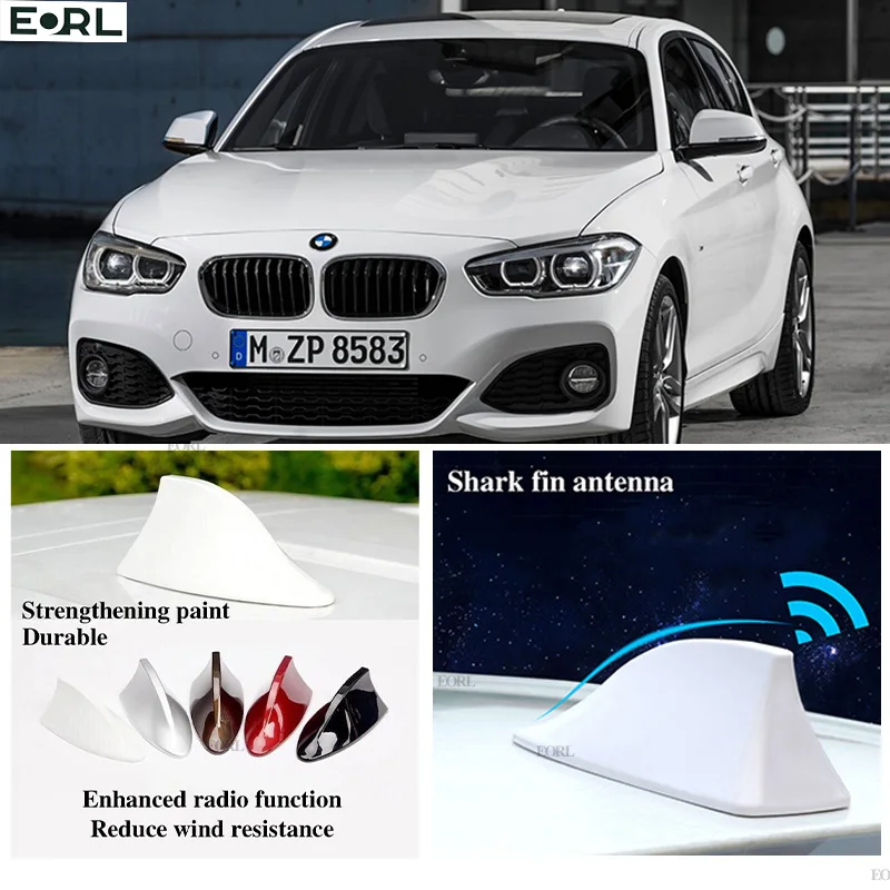 For BMW 1 Series Shark Fin Antenna FM Signal Super Aerials Amplifier Waterproof Signal Amplifier FM/AM Radio Aerials