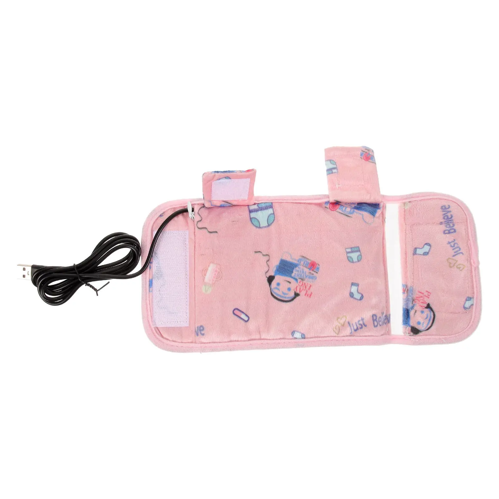 

Baby Bottle Warmer Cover Usb Powered Portable Milk Bottle Heater For Car Travel Use Insulated Cotton Fabric