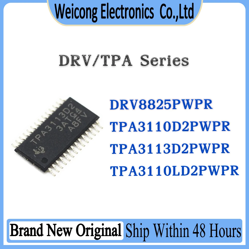 

100% Brand New Original DRV8825PWPR TPA3110D2PWPR TPA3113D2PWP TPA3110LD2PWPR DRV8825 TPA3110 TPA3113 DRV TPA IC Chip HTSSOP-28